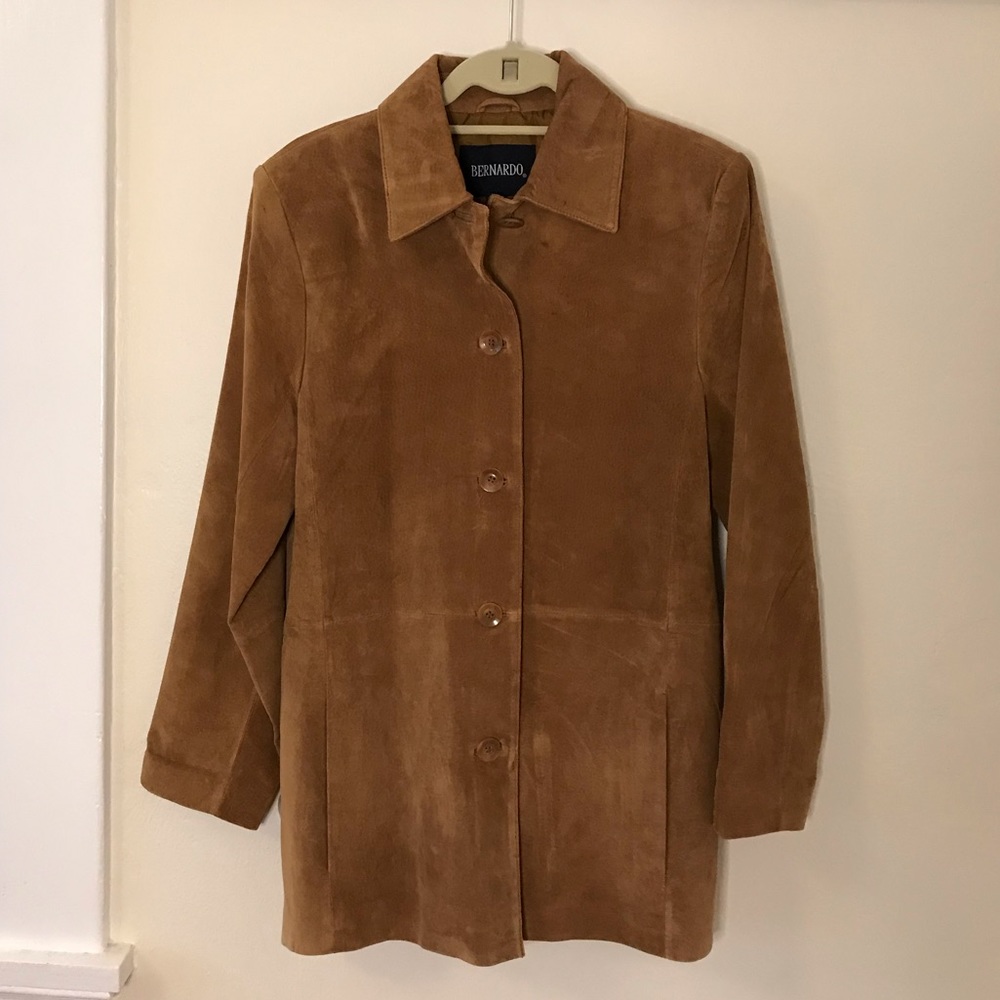 Vintage BERNARDO Authentic Tan Suede Coat